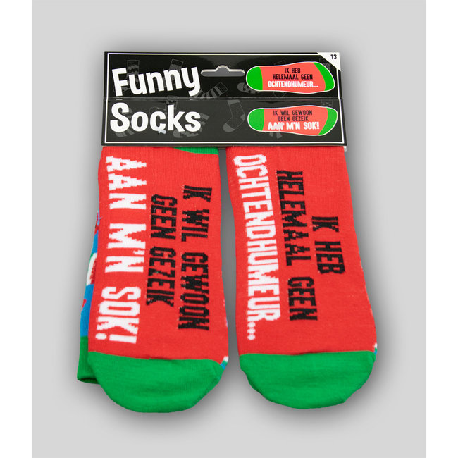 Paper Dreams Sokken - Ik heb helemaal geen ochtendhumeur - Funny socks
