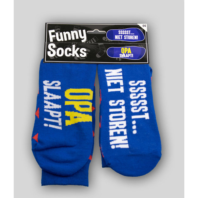 Paperdreams Sokken - Sssst niet storen! Opa slaapt! - Funny socks