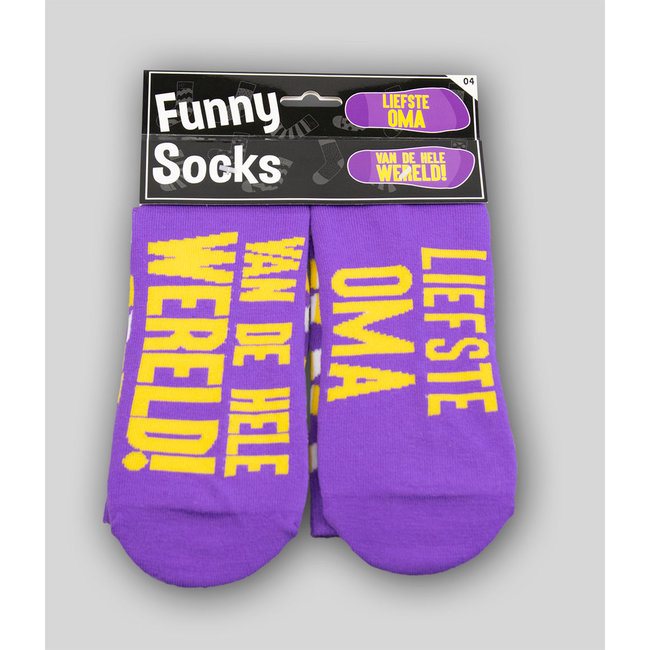 Paperdreams Sokken - Liefste Oma van de wereld! - Funny socks