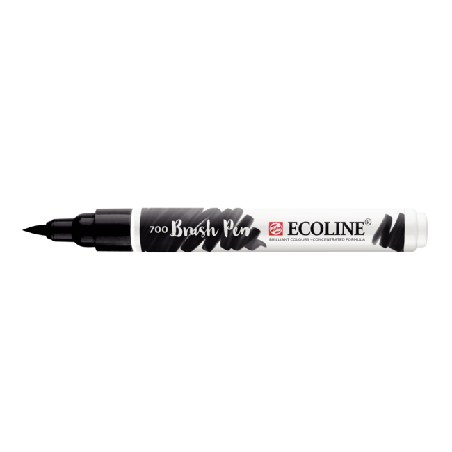 Royal Talens Ecoline - Brushpen - Zwart - Talens
