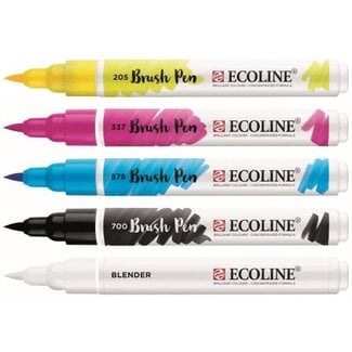 Royal Talens Ecoline - Brushpen Set - 5 Primair - Talens