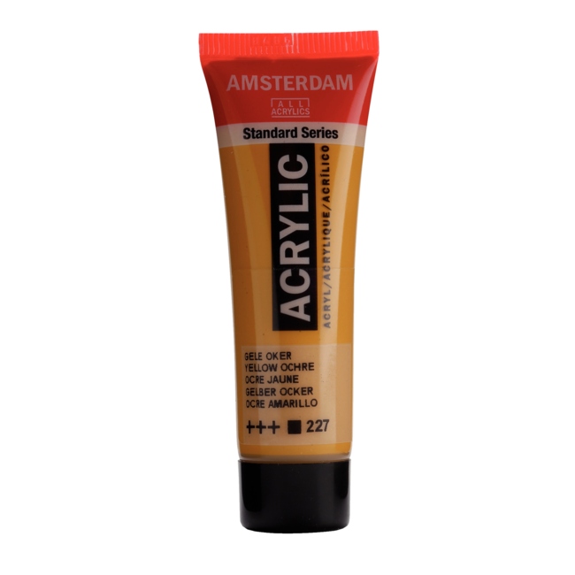 Royal Talens Verf - Acryl - 227 - Gele oker - Amsterdam - 20ml