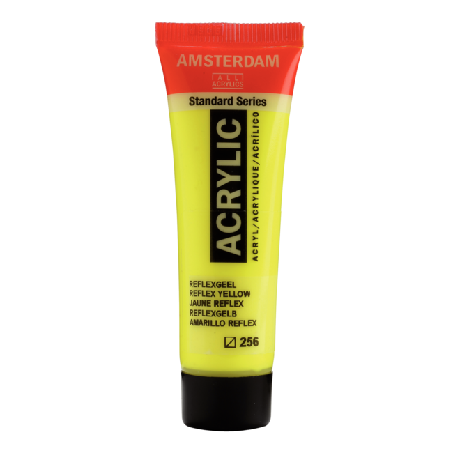 Royal Talens Verf - Acryl - 256 - Reflex geel - Amsterdam - 20ml