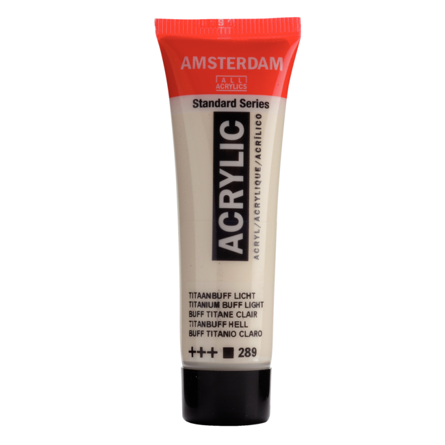 Royal Talens Verf - Acryl - 289 - Titaanbuff licht - Amsterdam - 20ml