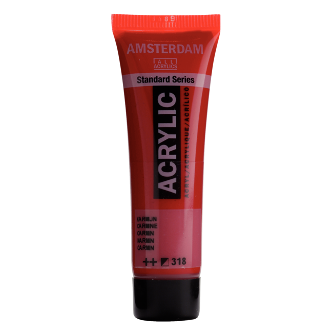 Royal Talens Verf - Acryl - 318 - Karmijn - Amsterdam - 20ml