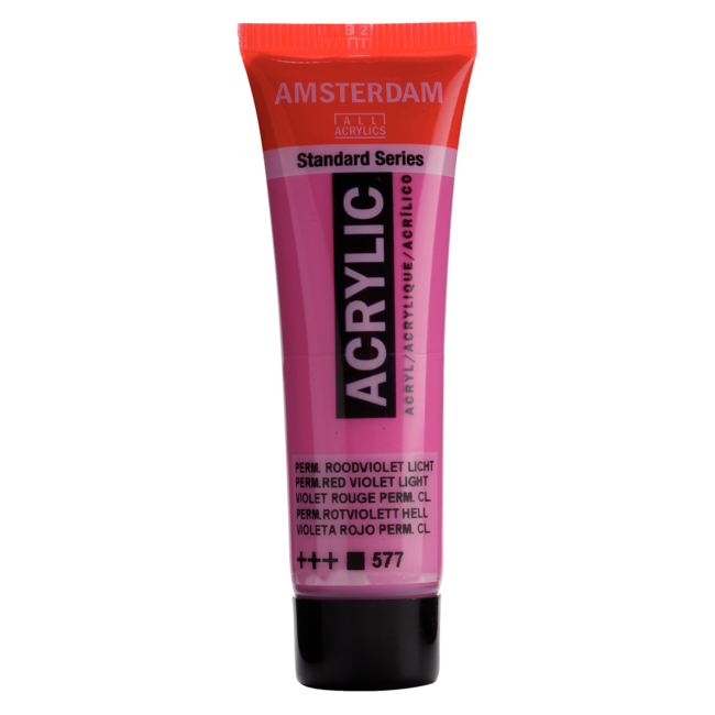Royal Talens Verf - Acryl - 577 - Permanent rood violet licht - Amsterdam - 20ml
