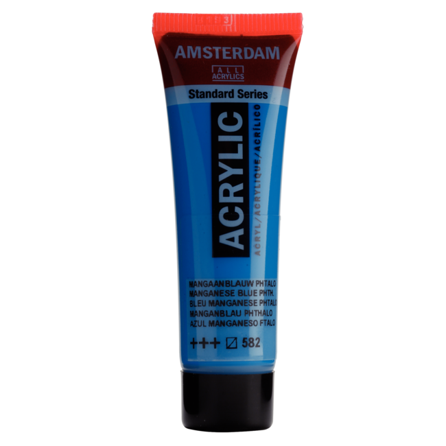 Royal Talens Verf - Acryl - 582 - Mangaan blauw phthalo - Amsterdam - 20ml