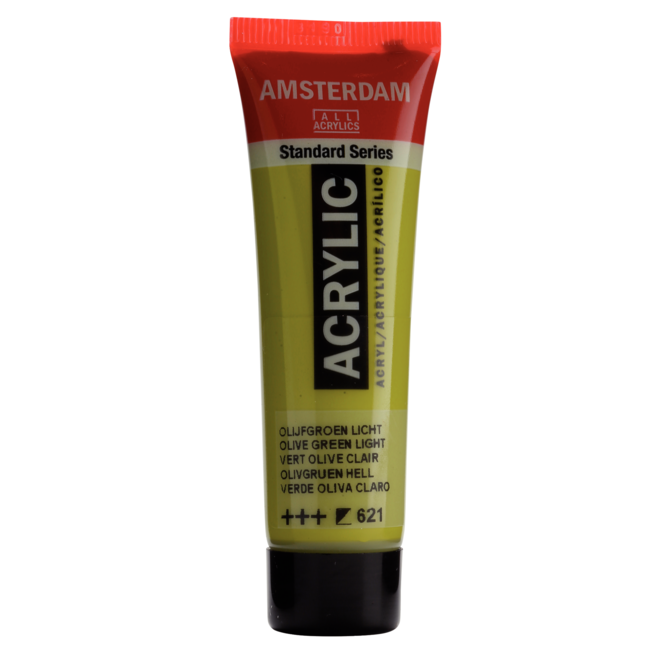 Royal Talens Verf - Acryl - 621 - Olijf groen licht - Amsterdam - 20ml