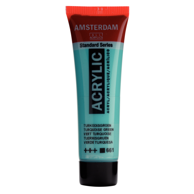 Royal Talens Verf - Acryl - 661 - Turkoois groen - Amsterdam - 20ml