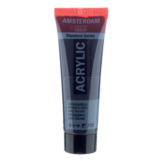 Royal Talens Verf - Acryl - 708 - Paynes grijs - Amsterdam - 20ml