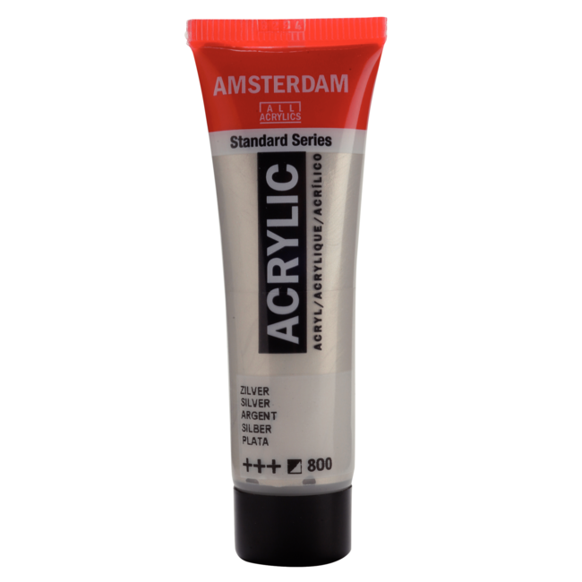 Royal Talens Verf - Acryl - 800 - Zilver - Amsterdam - 20ml