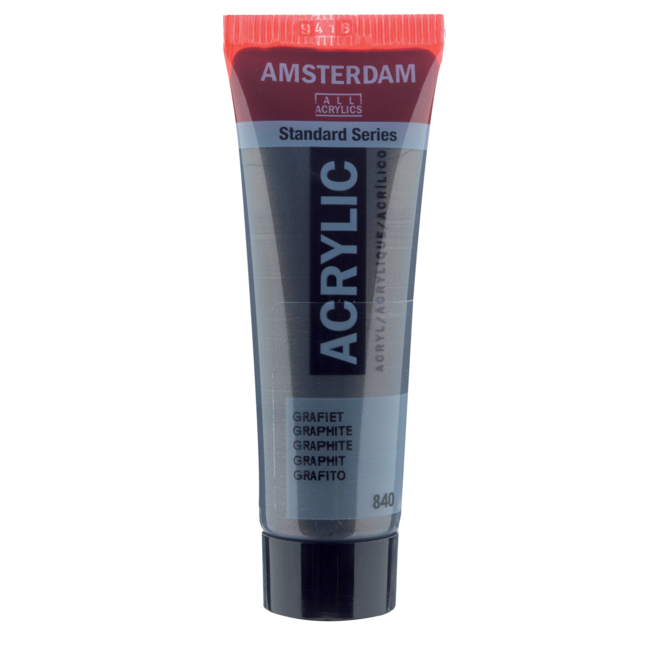 Royal Talens Verf - Acryl - 840 - Grafiet - Amsterdam - 20ml