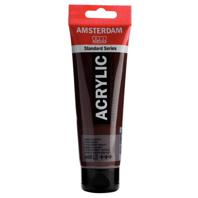 Royal Talens Verf - Acryl - 409 - Omber gebrand - Amsterdam - 120ml