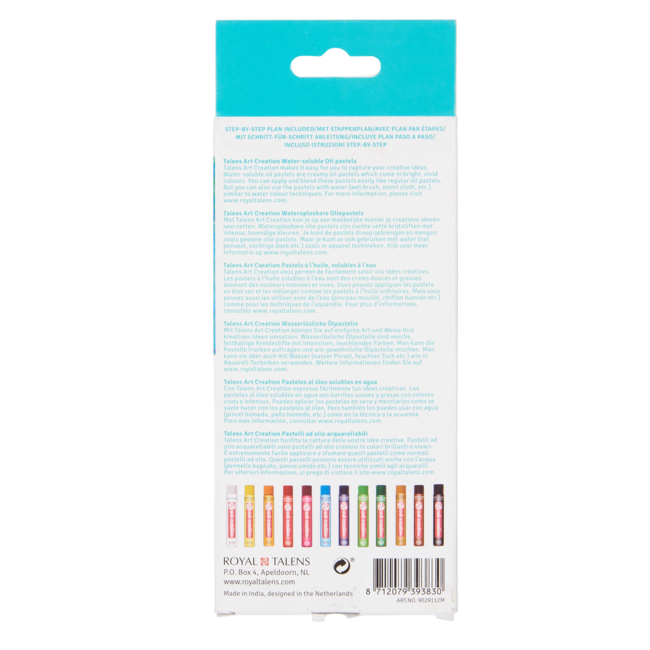 Royal Talens Wateroplosbare oliepastels - Set van 12 - Art Creation