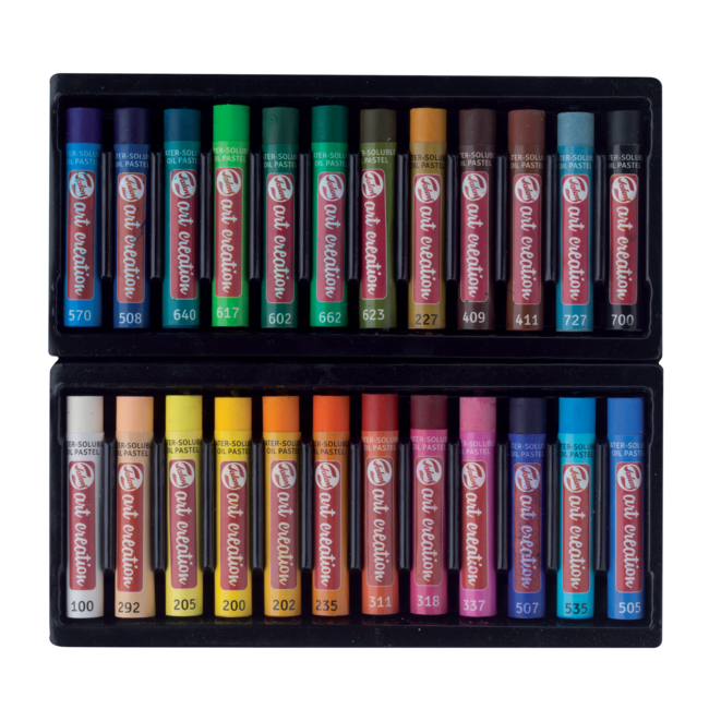 Royal Talens Wateroplosbare oliepastels - Set van 24 - Art Creation