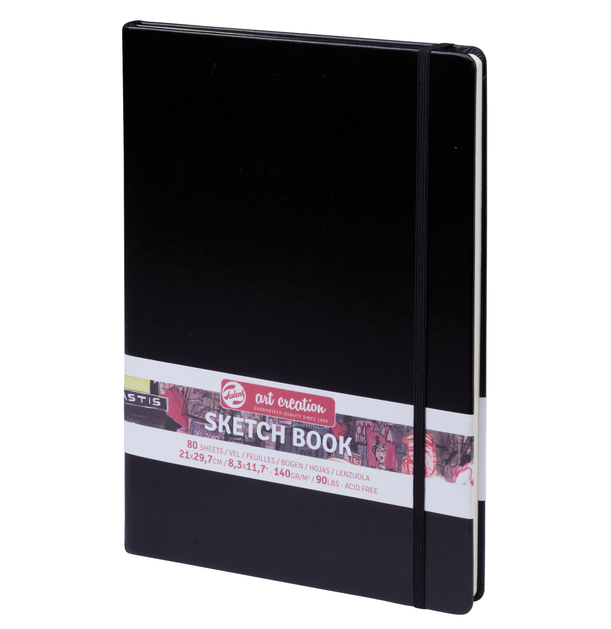 Schetsboek - Zwart - 21x29,7cm - 140grams - Art Creation