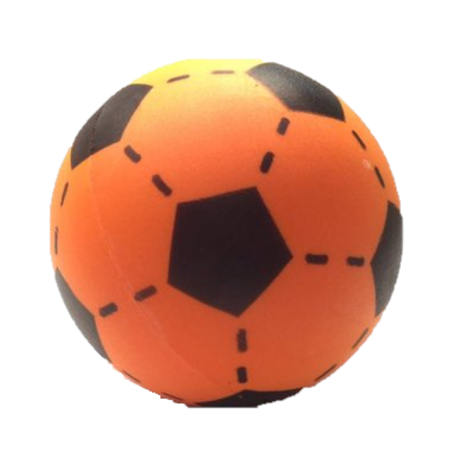 Twisk Bal - Voetbal - Foam - Schuimrubber - Oranje - 20cm