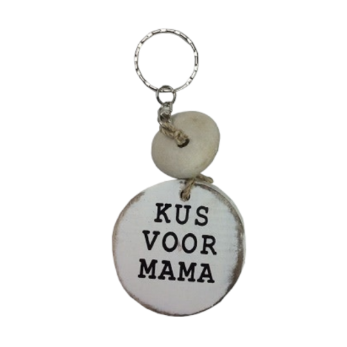Cotton Counts Cotton Counts - Sleutelhanger - Hout - Kus voor mama Cotton Counts Cotton Counts - Sleutelhanger - Hout - Kus voor mama