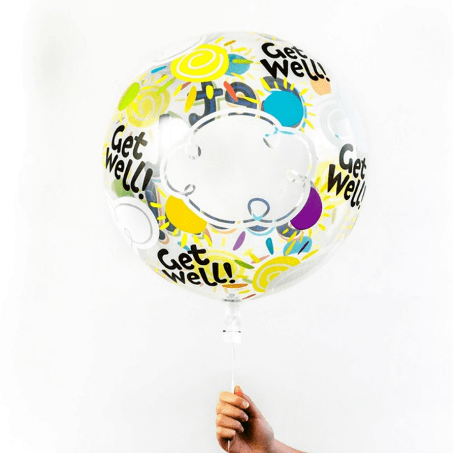 Qualatex Folieballon - Get well soon - Bubble - 56cm - Zonder vulling