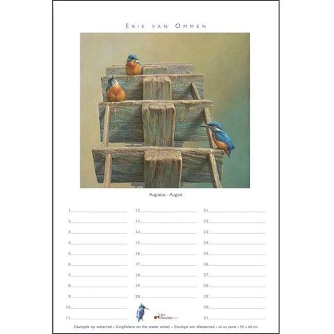 Art Revisited Verjaardagskalender - Birds - Erik van Ommen - A4