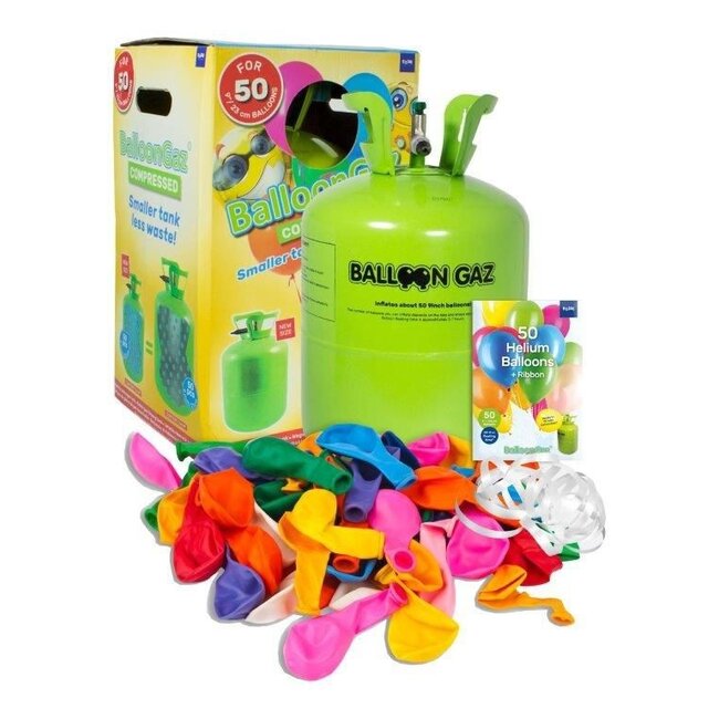 Folat Helium tank - Balloongaz - Voor 50 ballonnen van 23cm