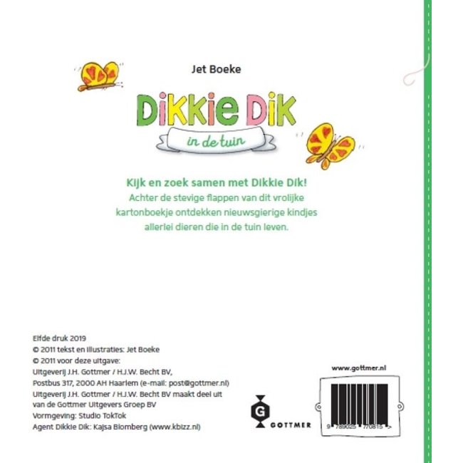 Gottmer Boek - Flapjesboek - Dikkie Dik in de tuin
