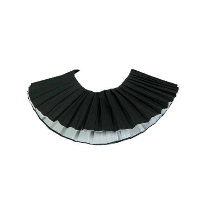 Haza-Witbaard Kraag - Piet - Papier - 2 - zwart/wit