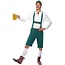 Smiffys Oktoberfest - Kostuum - Lederhose, shirt & hoed - Groen - L