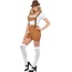 Smiffys Dirndl - Kostuum - Lederhose & shirt - Dames - Bruin - S