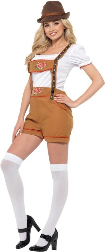 Kostuum - Dirndl - Lederhose & shirt - Dames - Bruin - S