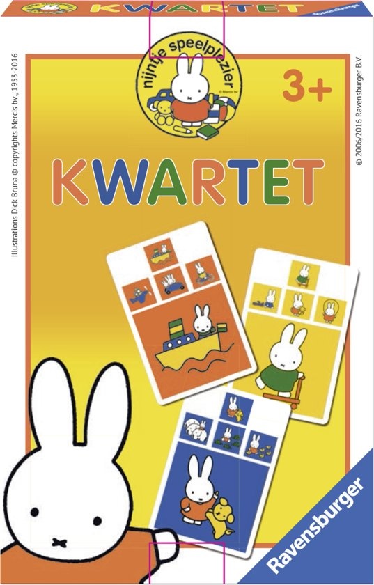 Spel - Kwartet - Nijntje ontdekt de wereld - 3+