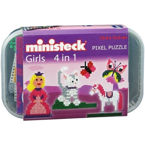 Ministeck - Girls - 4 in 1 - 510dlg. Ministeck - Girls - 4 in 1 - 510dlg.