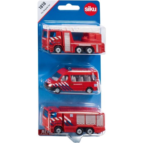 Siku Brandweer set - Nederland - 3dlg. - Siku Siku Brandweer set - Nederland - 3dlg. - Siku