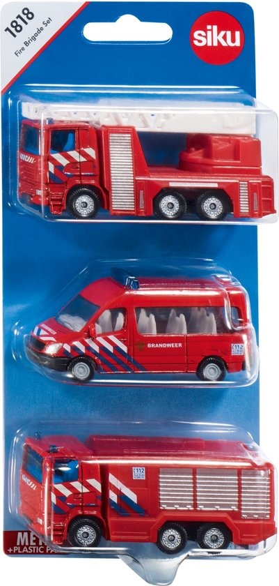 Auto set - Brandweer - Nederland - 3dlg. - Siku