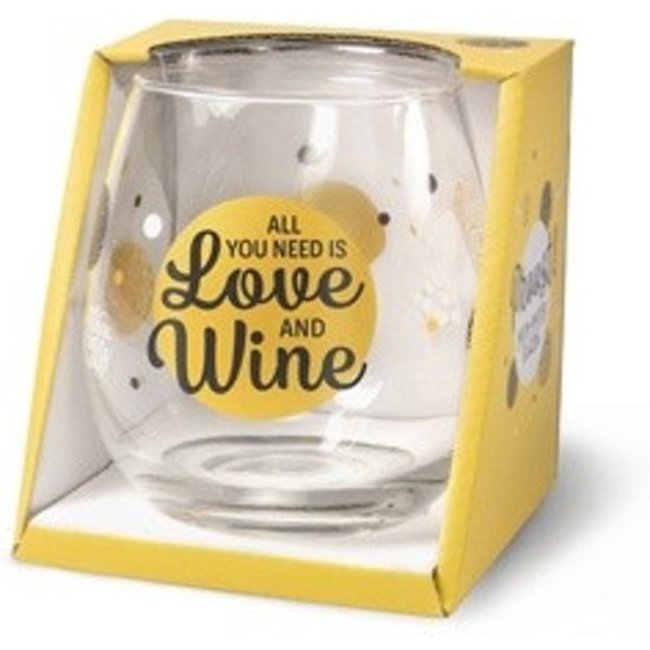 Miko Glas - Water- & wijnglas - All you need is love and wine