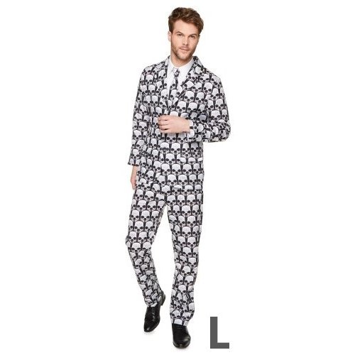 Partychimp Partychimp - Halloween - Kostuum - Schedels - maat L Partychimp Partychimp - Halloween - Kostuum - Schedels - maat L