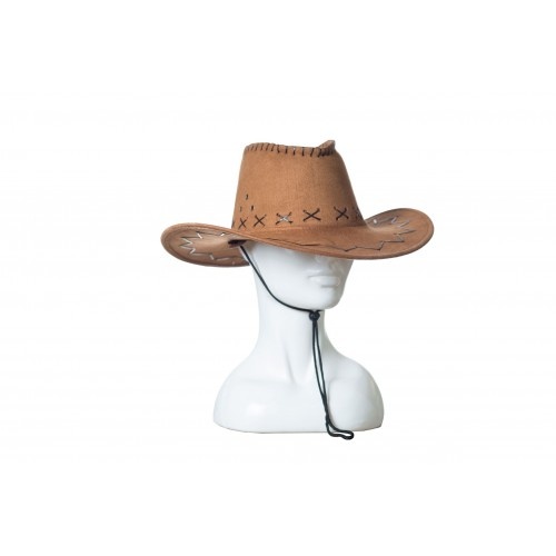 Hoed - Bruin - Cowboy - Leatherlook