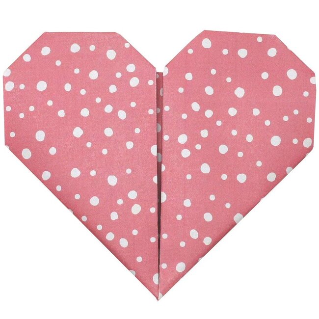 Twisk Origami - Hart - 20 Vouwblaadjes - 20x20cm