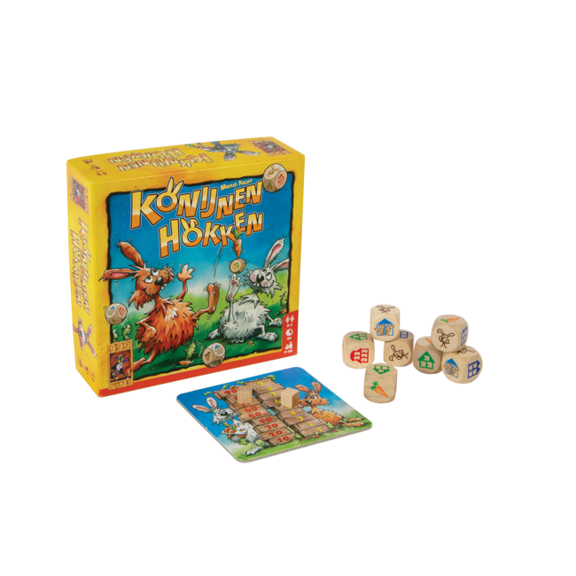 999 Games Spel - Dobbelspel - Konijnenhokken - 8+
