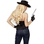 Haza-Witbaard Kostuum - Cowgirl - Vest - Zwart - M/L