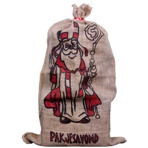 Witbaard Witbaard - De zak van Sinterklaas - 60x102cm - Rood/zwart Witbaard Witbaard - De zak van Sinterklaas - 60x102cm - Rood/zwart