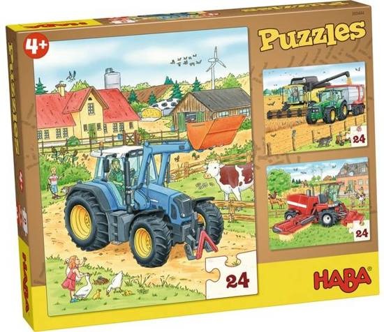 Puzzel - Tractor & Co. - Landbouwmachines - 3x24st.