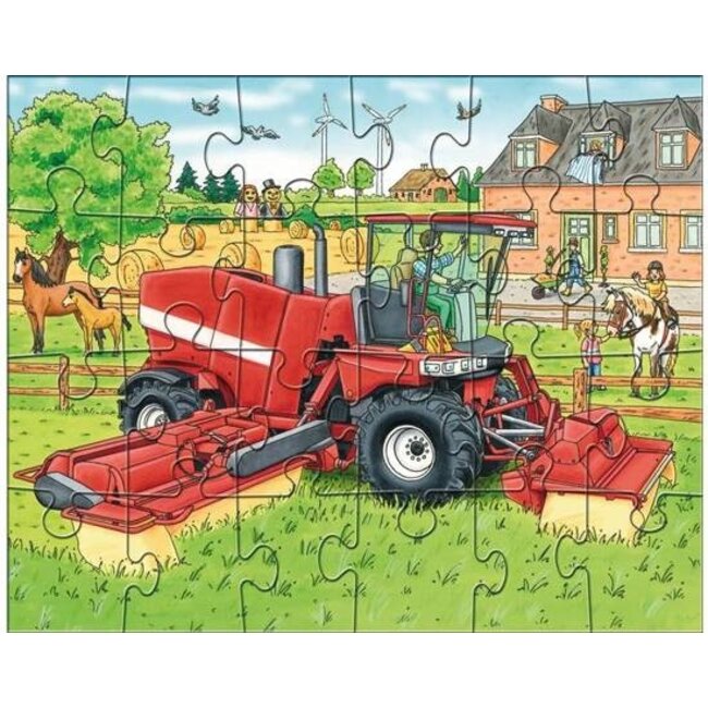 Haba Puzzel - Tractor & Co. - Landbouwmachines - 3x24st.