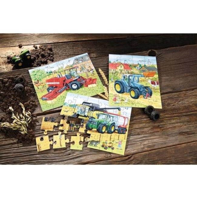 Haba Puzzel - Tractor & Co. - Landbouwmachines - 3x24st.