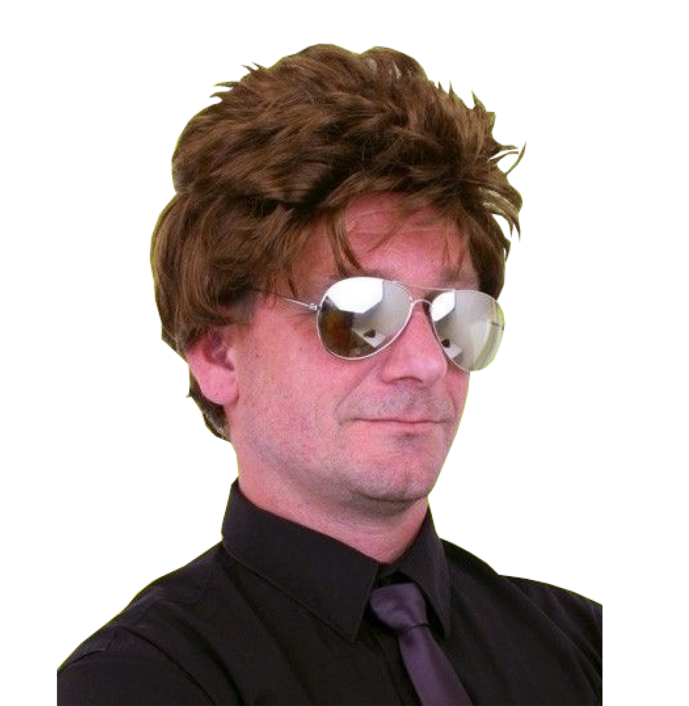 Pruik - Bruin - Harry