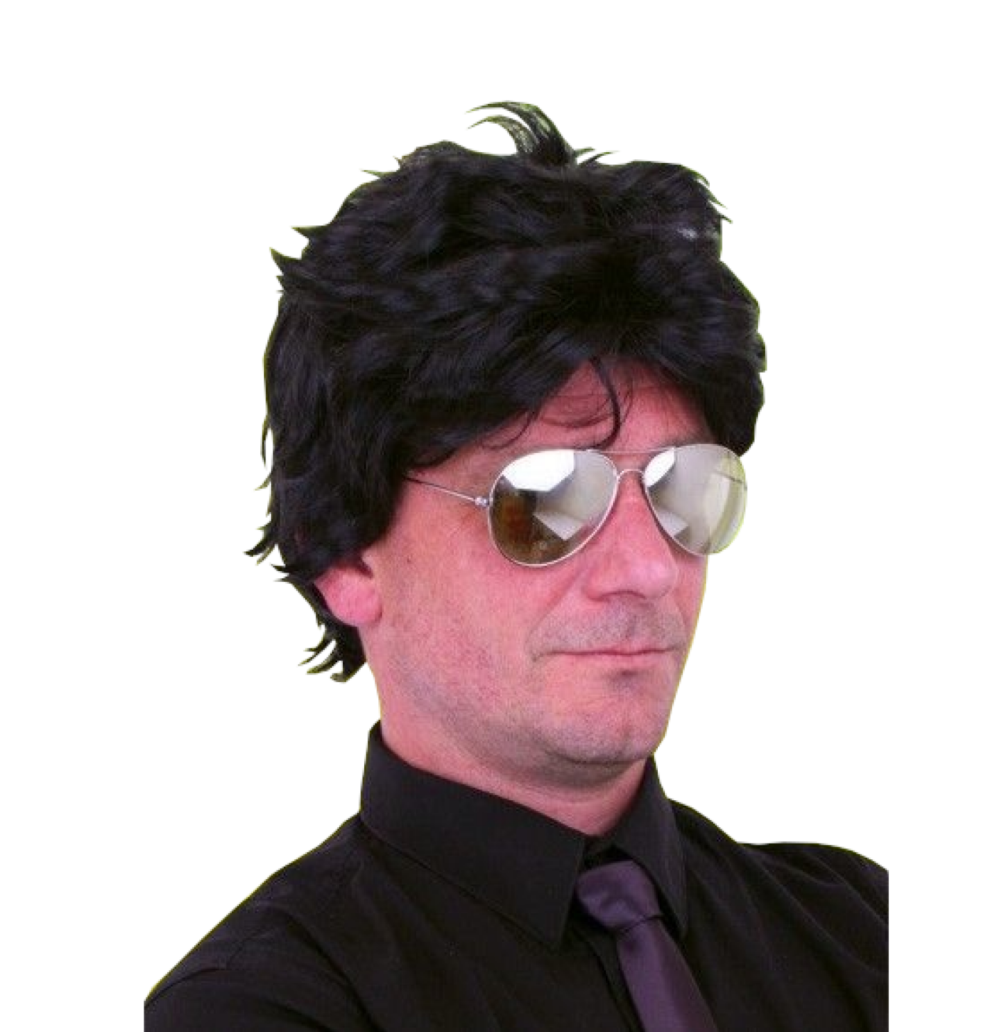 Pruik - Zwart - Harry