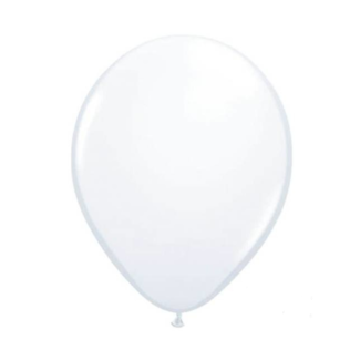 Folat Ballonnen - Wit - Metallic - 30cm - 100st.**