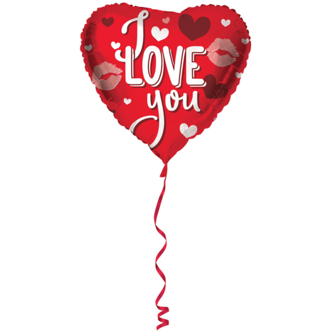 Folat Folieballon - I love you - Hart - 45cm - Zonder vulling