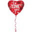 Folat Folieballon - I love you - Hart - 45cm - Zonder vulling