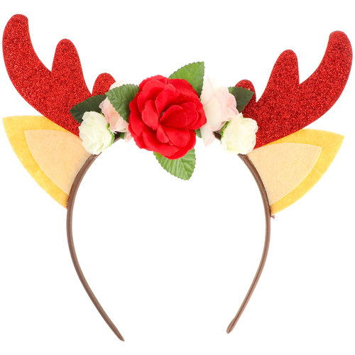 Folat Folat - Tiara - Rendier - Bloemen - Rood Folat Folat - Tiara - Rendier - Bloemen - Rood